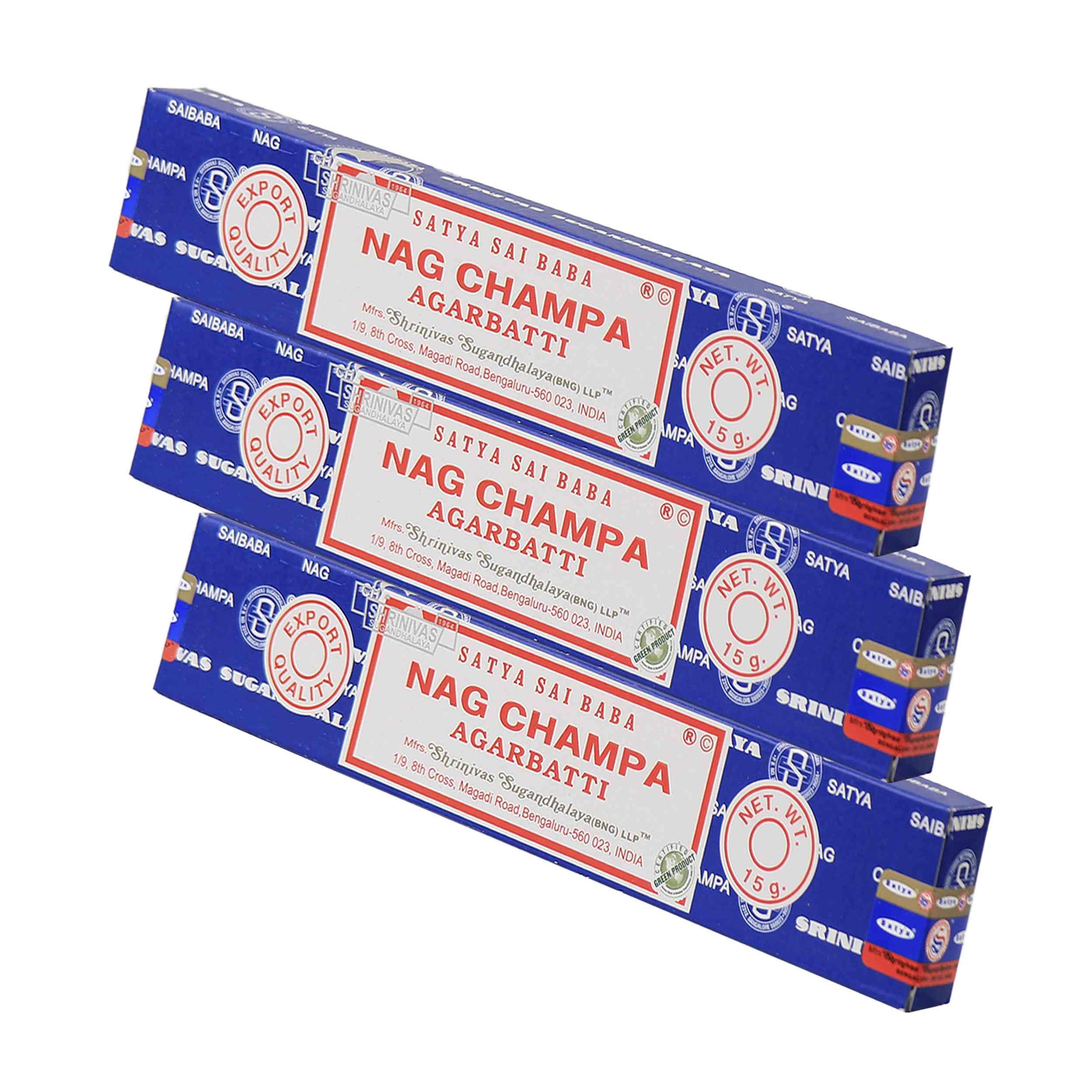 Satya Nag Champa, 100 gram (per 3 stuks