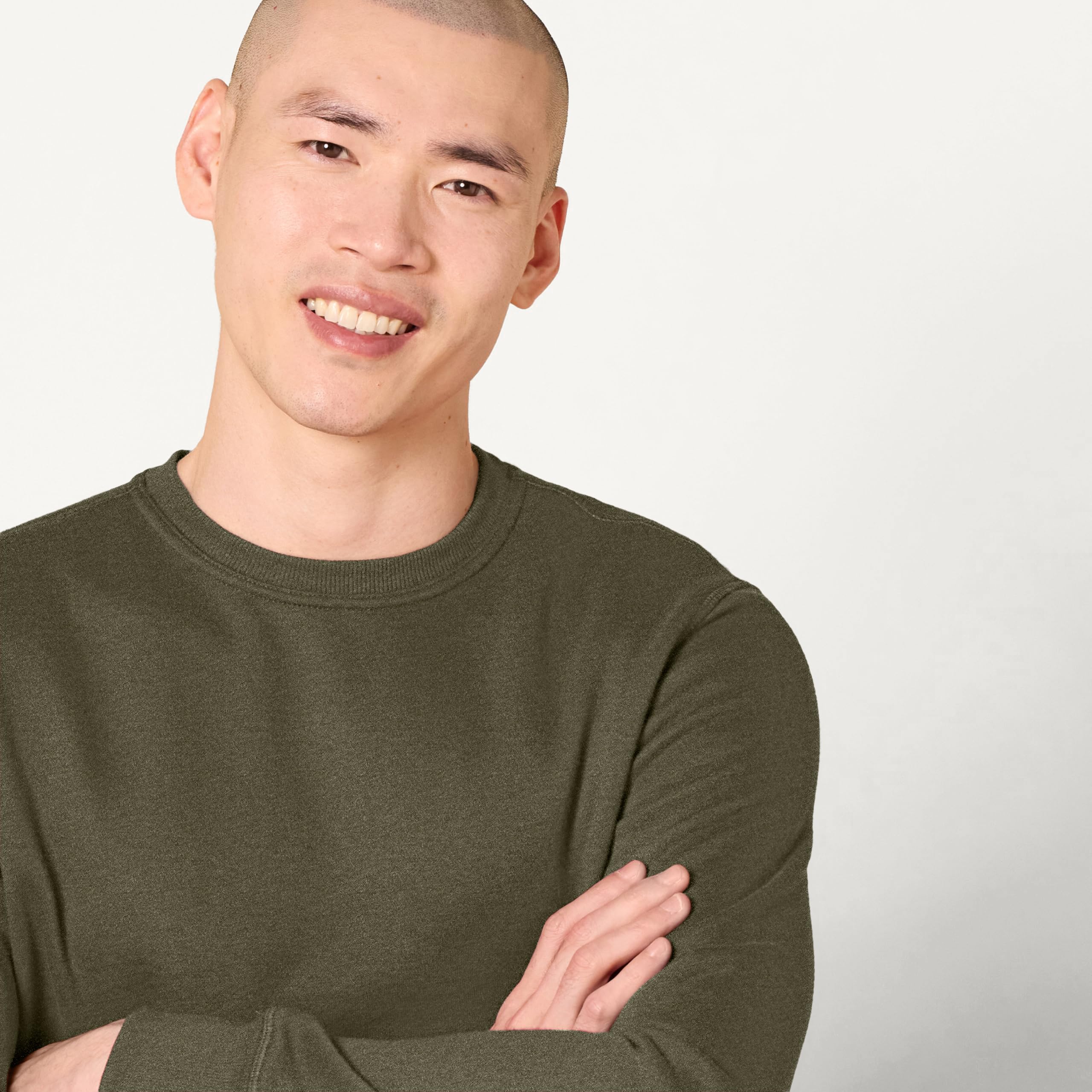 Amazon Essentials Hombre Sudadera de Forro Polar con Cuello Redondo (Disponible en Tallas Grandes y Largos Especiales) - 4