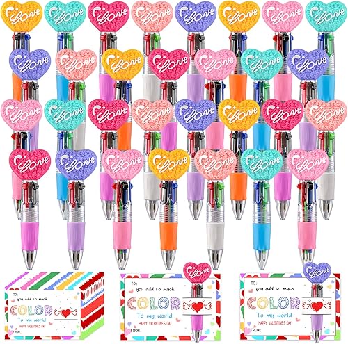 Miniatura 10 de CZWZ 8 piezas de bolígrafos de cuentas navideños, bolígrafos de plástico con cuentas y cuentas de silicona multicolor, bolígrafos navideños con