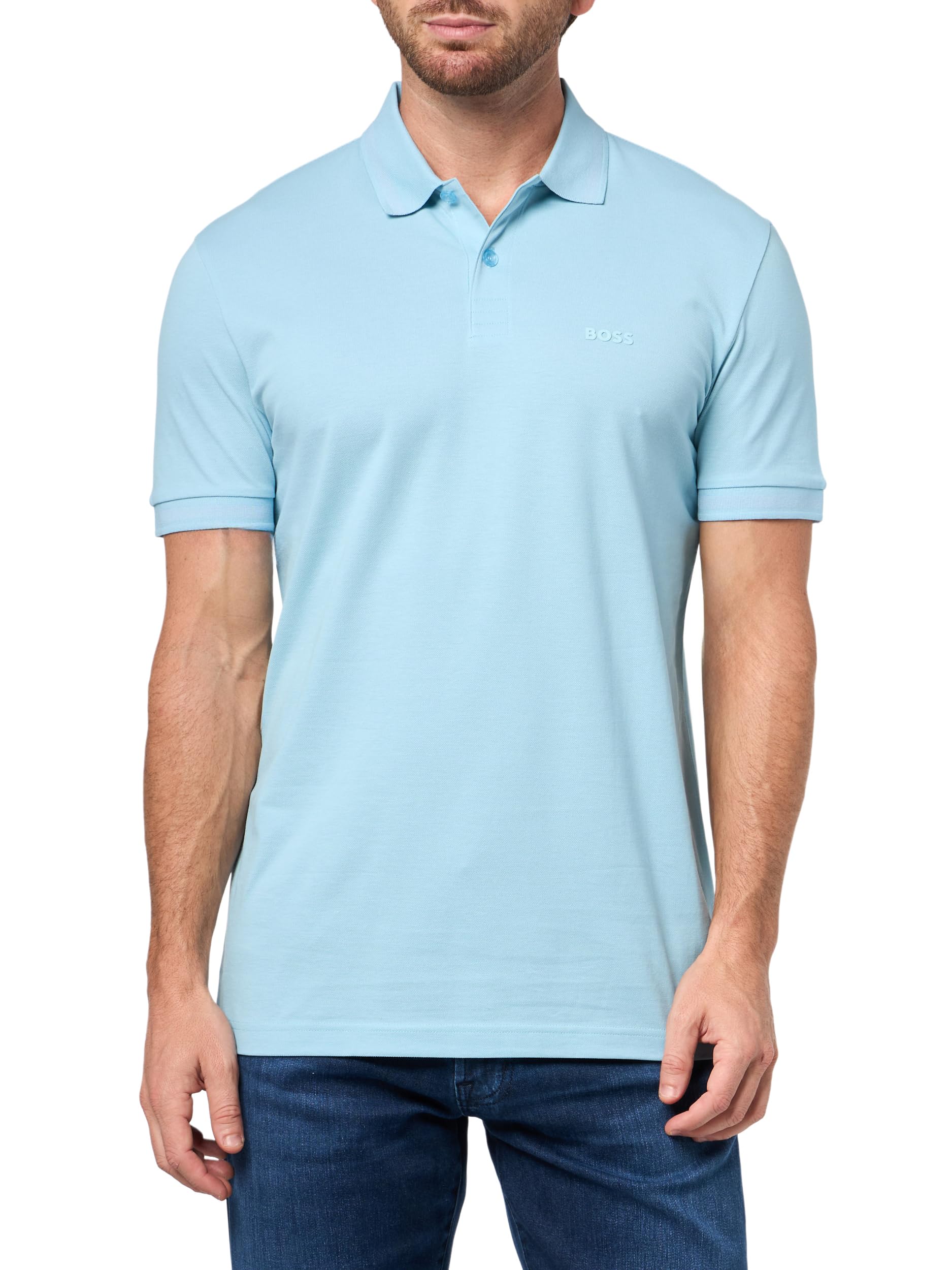 

                                                    BOSS, Pio Sporty Tonal Collar Polo, Arctic Blue, X