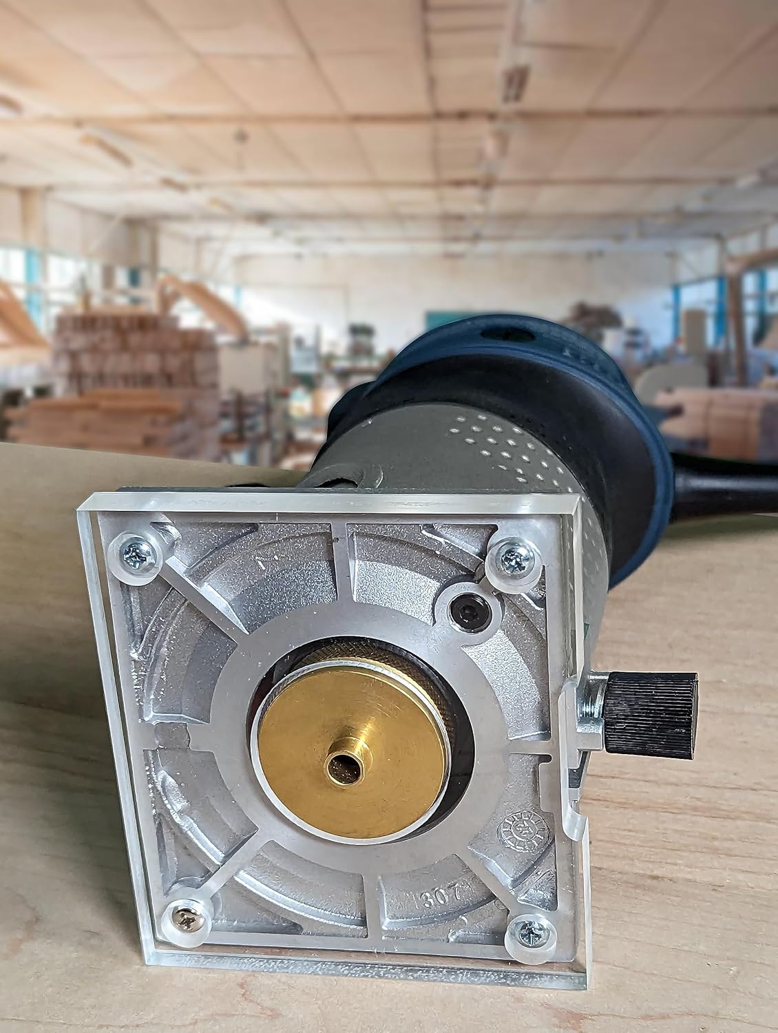 3/8" Thick Router Baseplate Upgrade with Bushing Compatibility for Bosch Colt PR20EVS