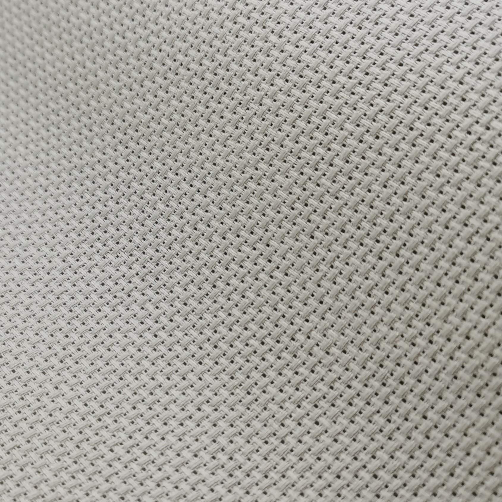 KCS Tessuto Aida In Cotone 14 Ct Per Punto Croce – 4 Pezzi Da 30x45 Cm, Grigio Perlato, Rigido E Morbido Dopo Il Lavaggio, Ideale Per Ricamo Fai Da Te