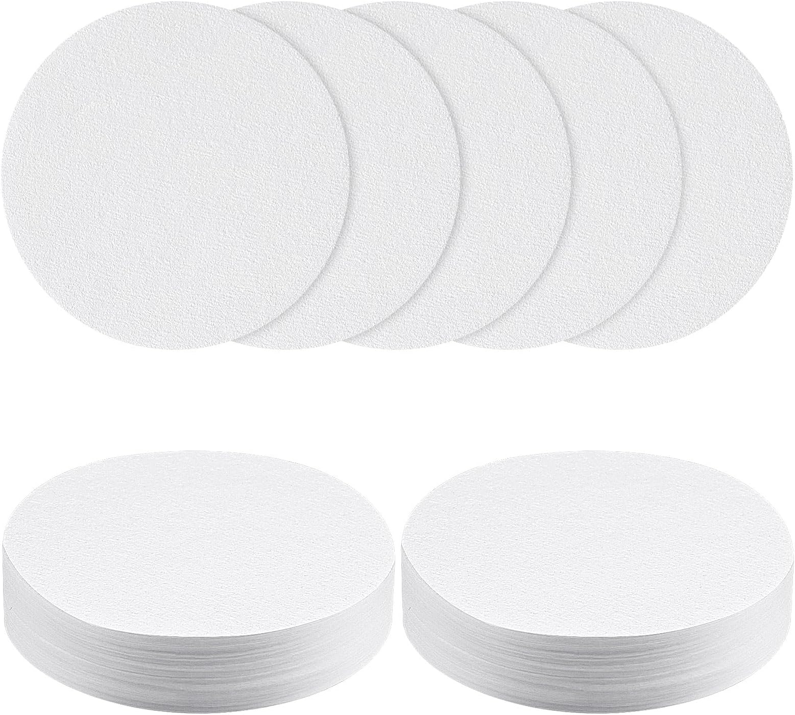 HOTUT Coffee Filters Papers, 100 Pcs×51mm Round Coffee Filters Papers, Micro Paper Filters Replacement Compatible with Coffee and Espresso Maker - White