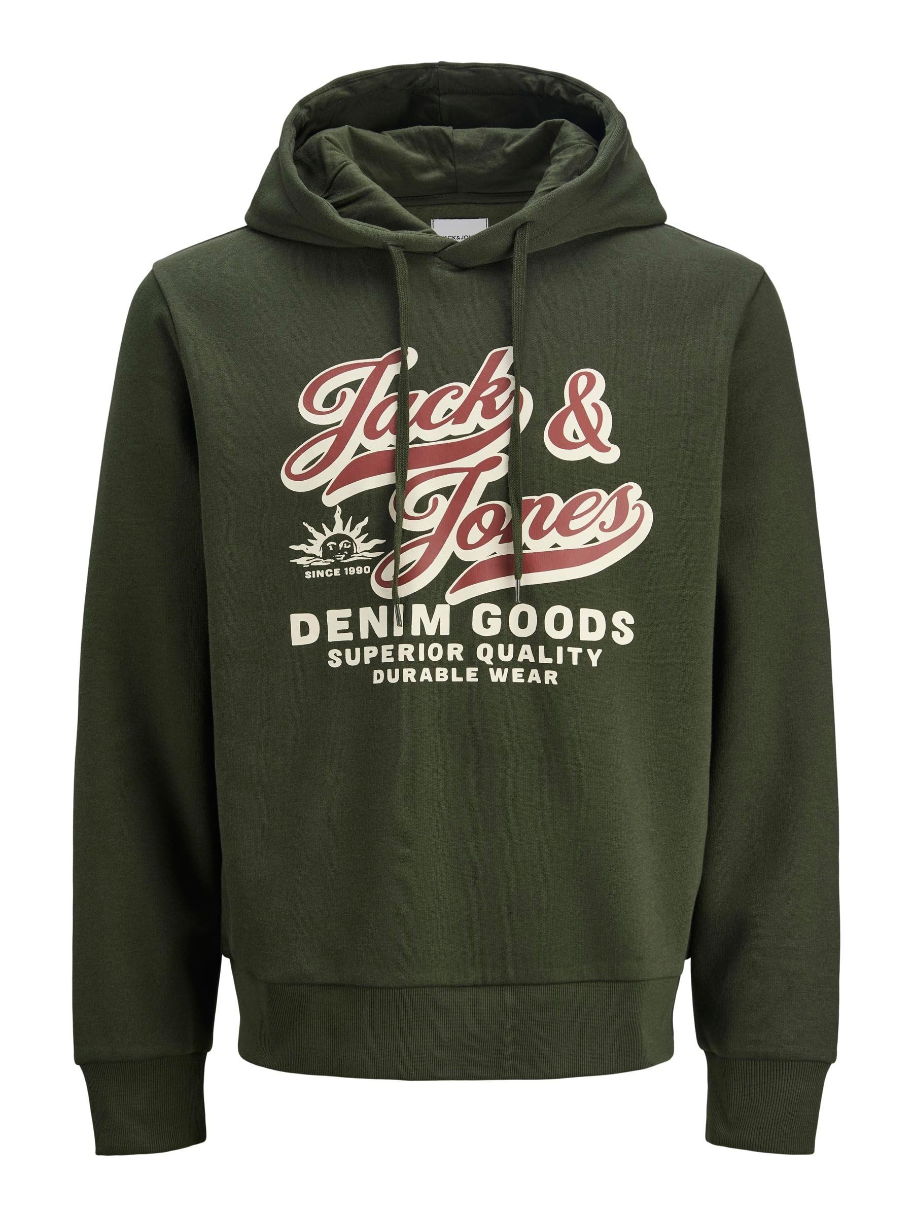 Jack And Jones Men's Green Logo Hoodie - Duffel Bag - S
