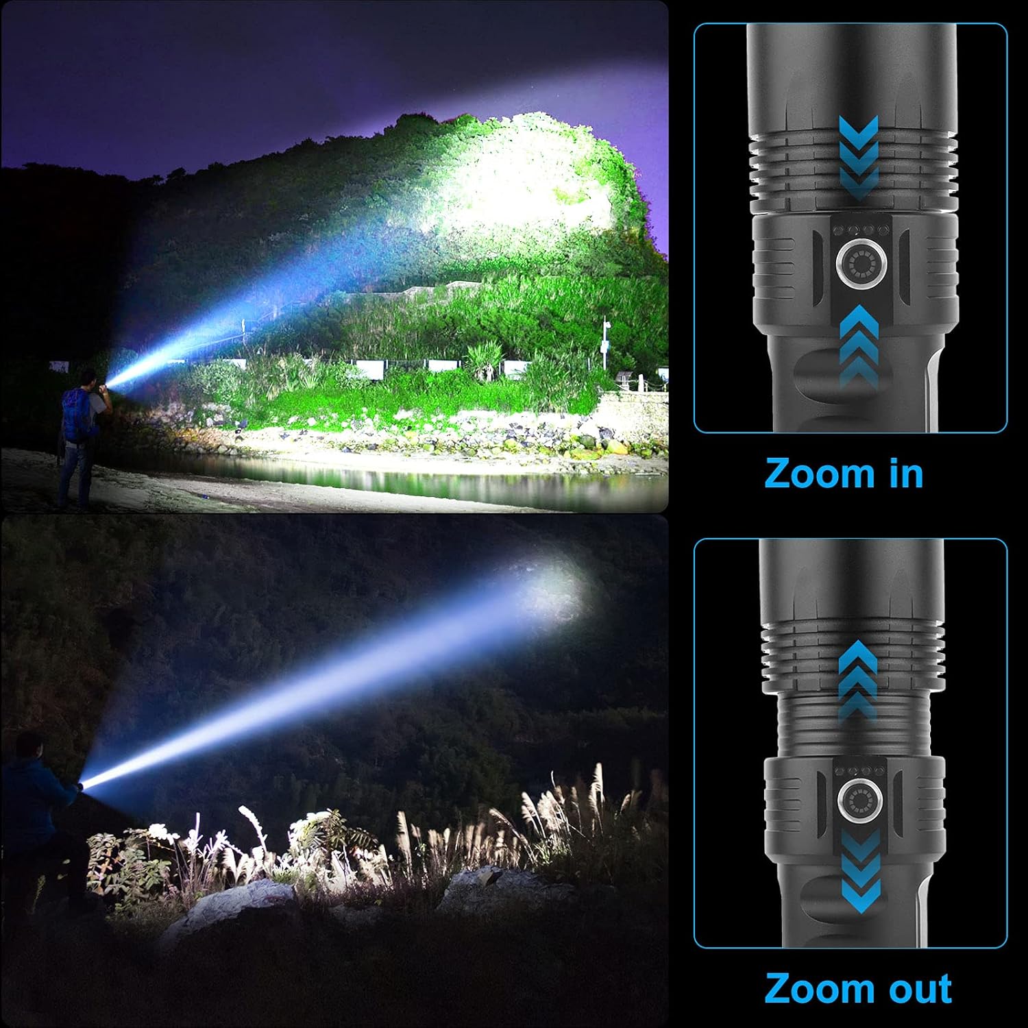 Rechargeable Flashlights Flashlight Waterproof Emergencies Photo