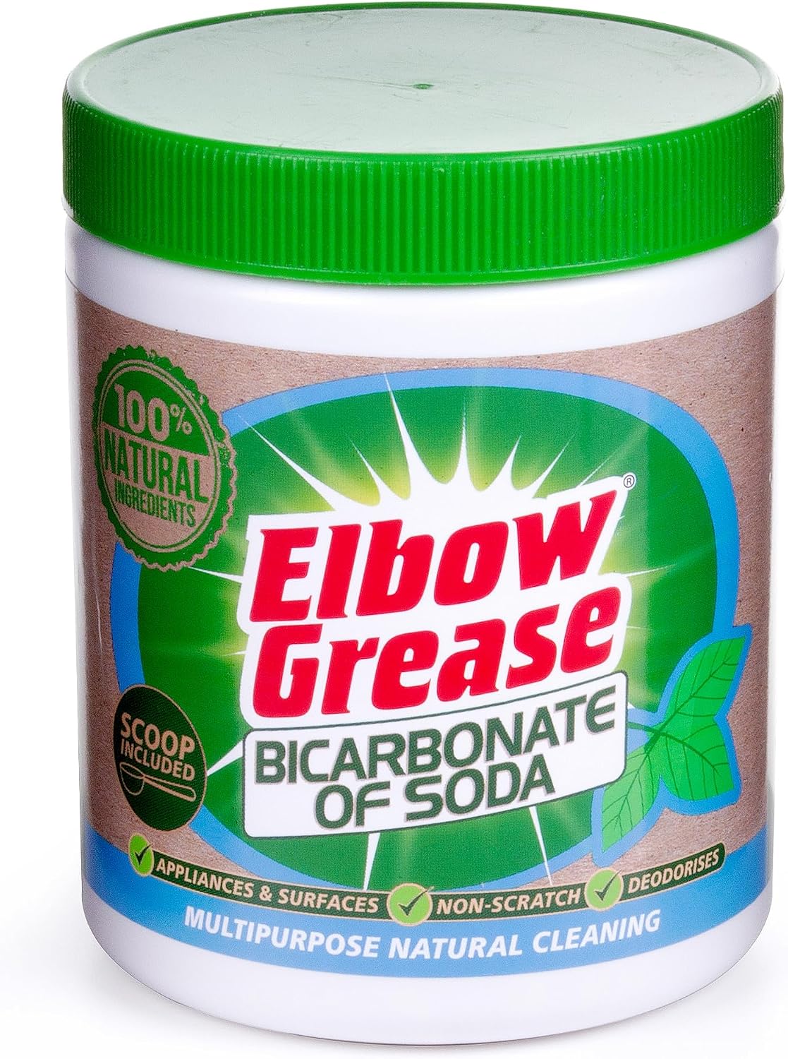 Elbow Grease Bicarbonate Of Soda - 100% Natural Multipurpose Cleaner (500g)