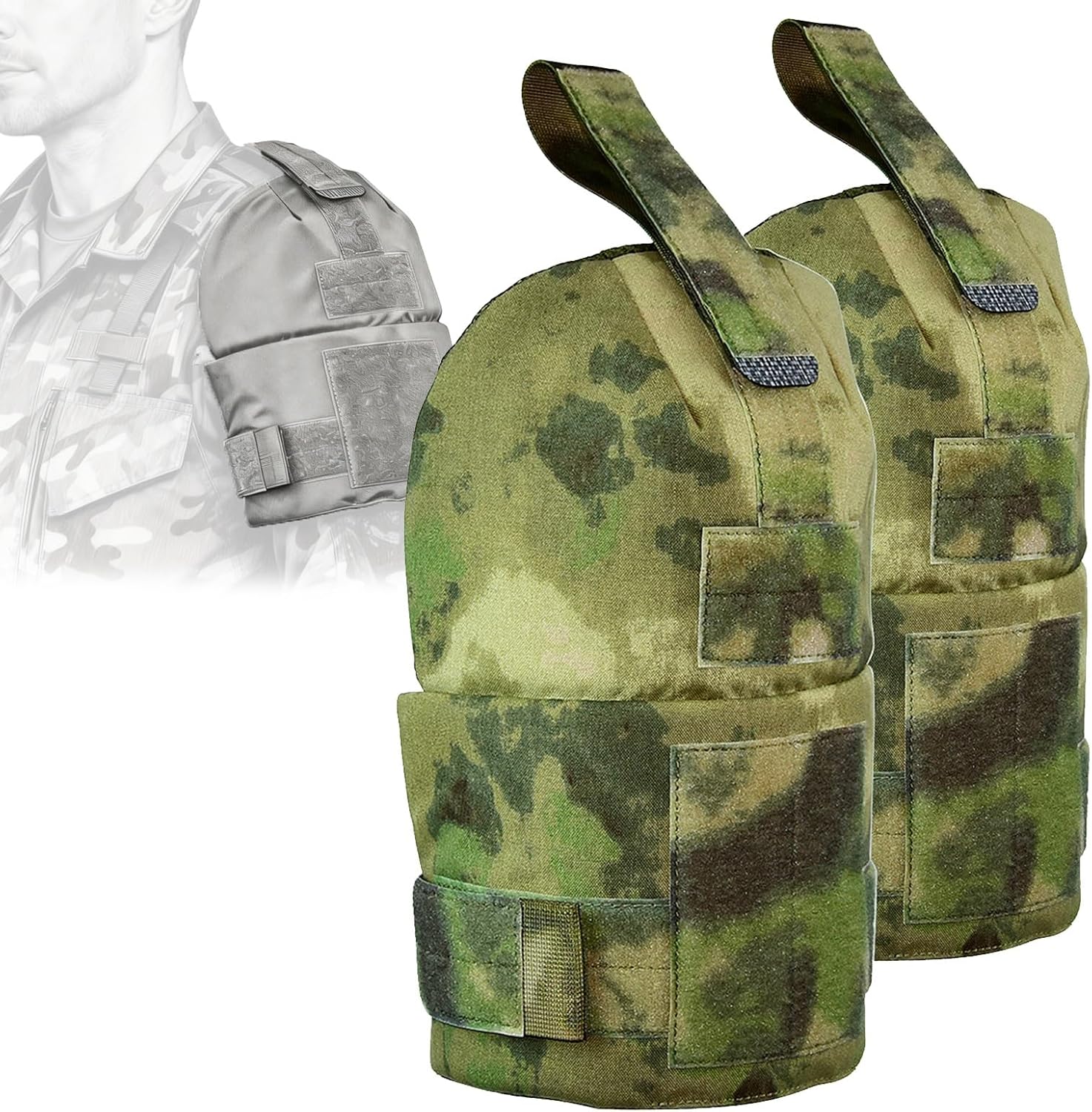 Tactical Shoulder Armor Guard, Generic New Airsoft Paintball Tactical Molle Shoulder Pads, Molle Outer Guards Deltoid Protector Pads