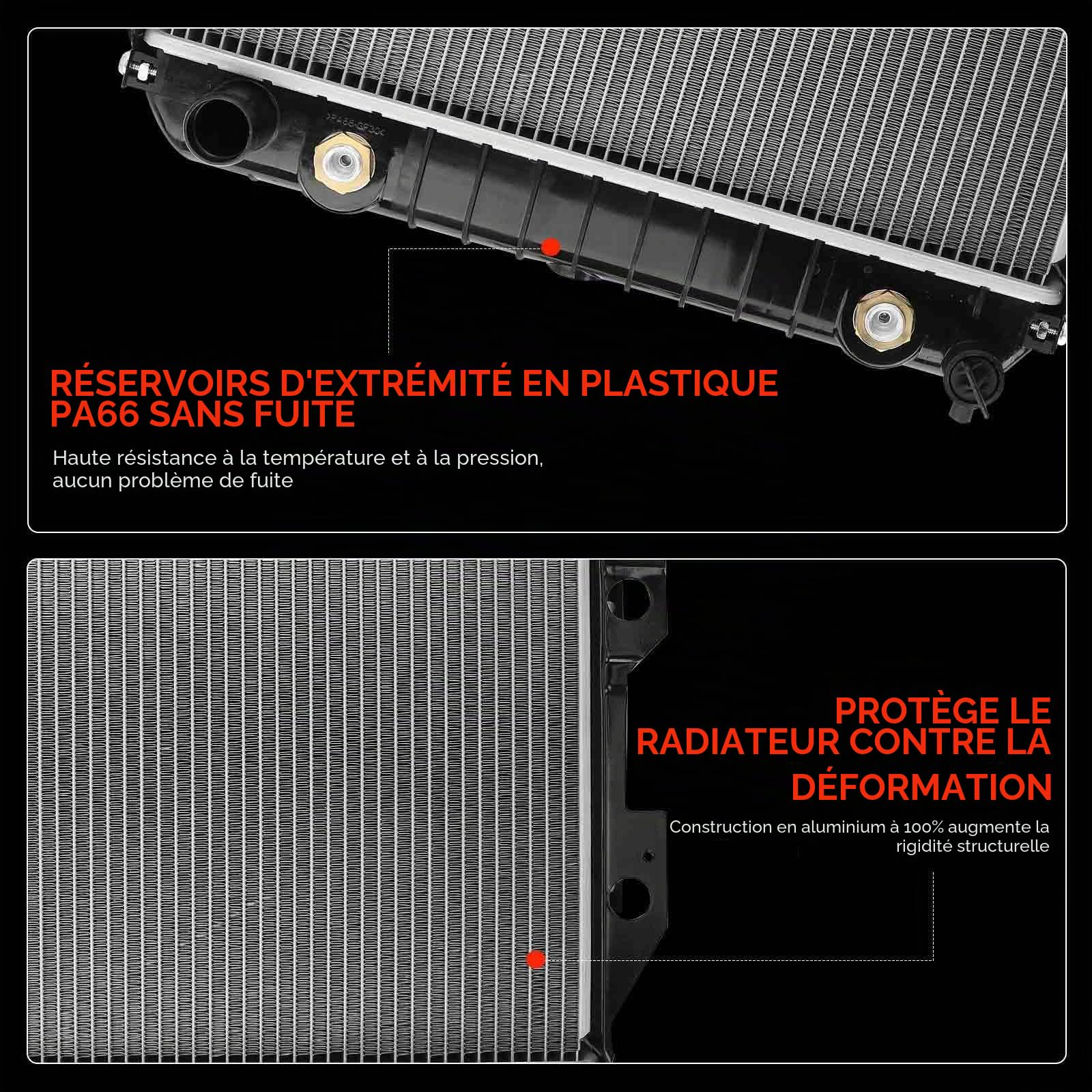 Frankberg Radiateur, refroidisseur d'eau, refroidisseur de moteur