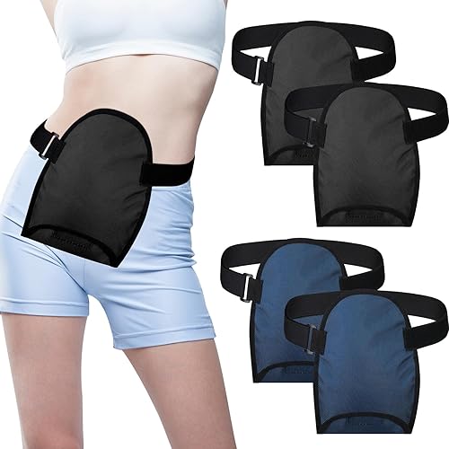 TrelaCo 4 fundas para bolsas de ostomía para mujeres y hombres, fundas impermeables para bolsas de colostomía con cinturón de soporte, suministros