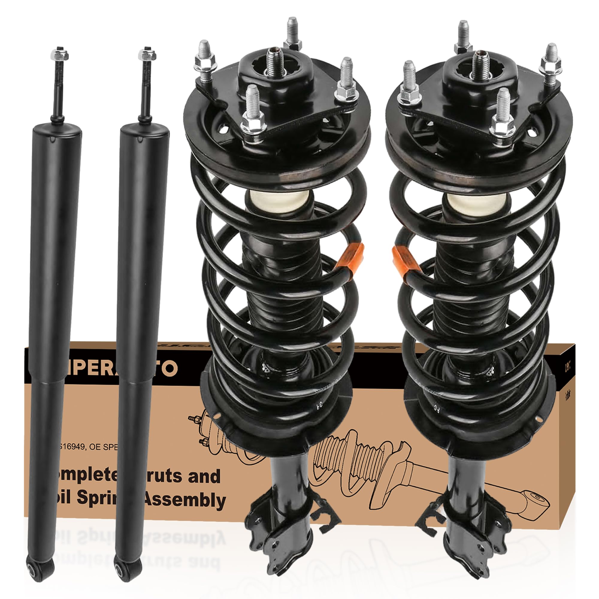Photo 1 of ***FACTORY SEALED****
KUIPERAUTO Front and Rear 4X Struts Shocks Absorbers 171593 171594 344356 Compatible for 2001-2007 Ford Escape / 2005-2007 Mercury Mariner / 2001-2006 Mazda Tribute