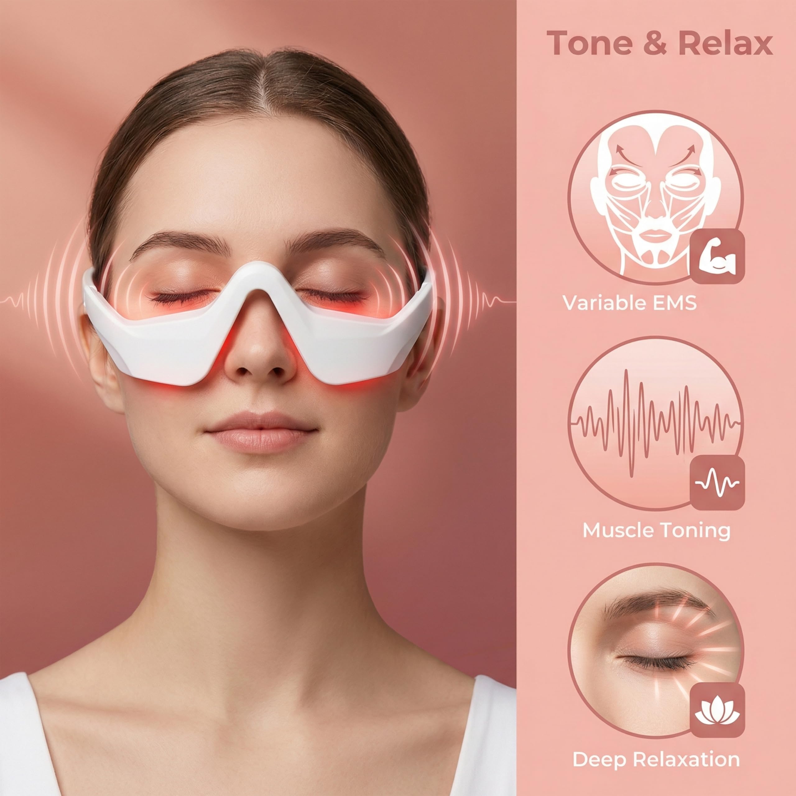 Amazon.com: Elitzia Under Eye Red Light Therapy Beauty Device 4