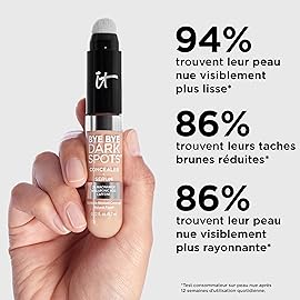 IT Cosmetics Bye Bye Dark Spots Concealer + Brightening Serum - 2% Niacinamide, Hyaluronic Acid & Caffeine - Medium Coverage, Natural Finish, All Skin Types - 11 Fair Neutral, 0.22 fl. oz