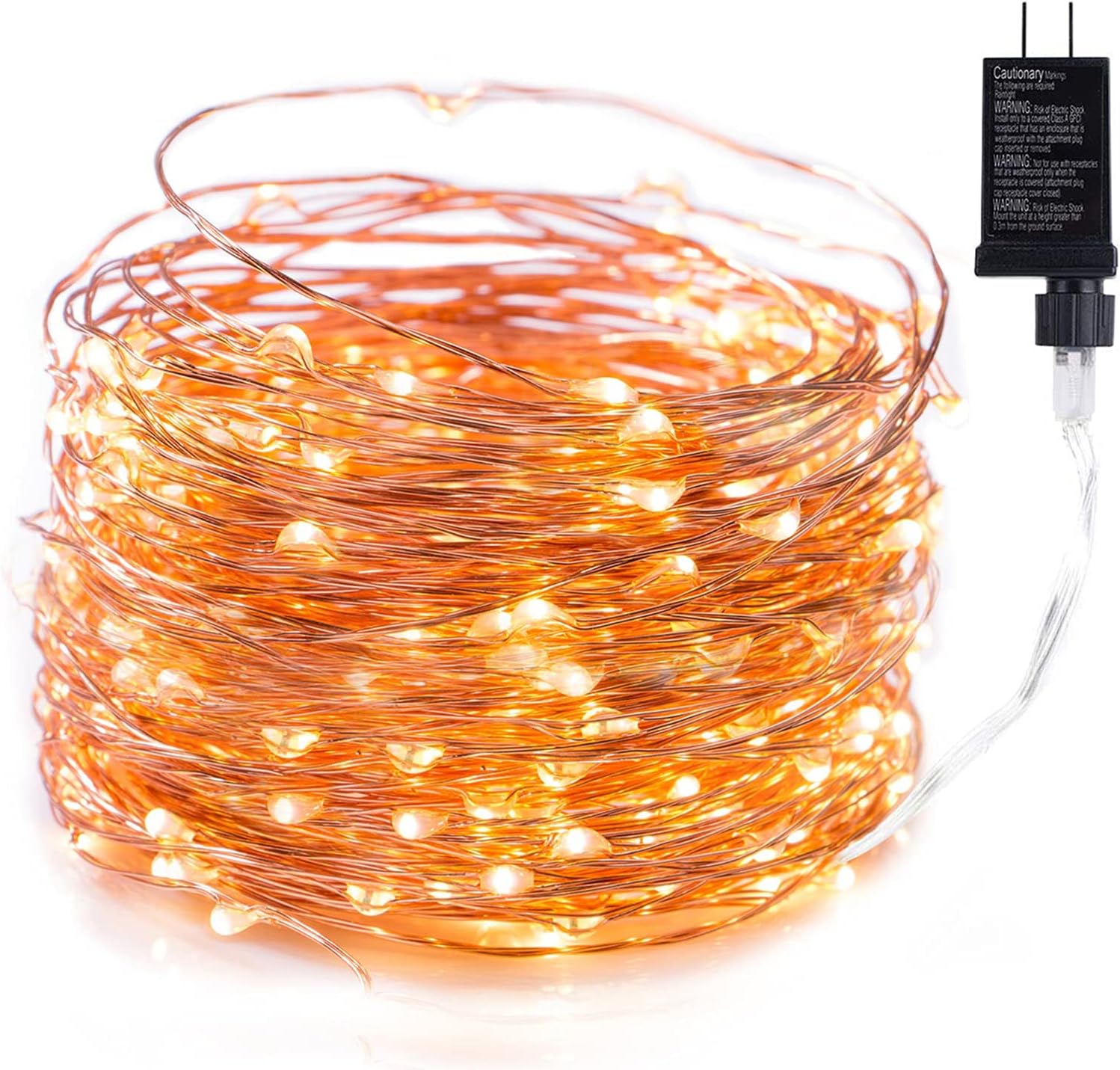 MineTom Starry String Led's Lights Warm 120 Individually Mounted Led's, 40 ft, White