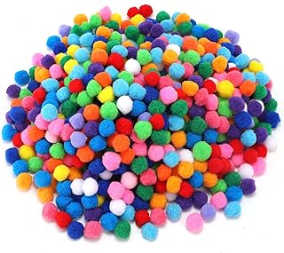 Sponsored Ad - 700 Pieces 1 Inch Assorted Pompoms Multicolor Arts and Crafts Pom Poms Balls for Hobby Supplies and Creativ...