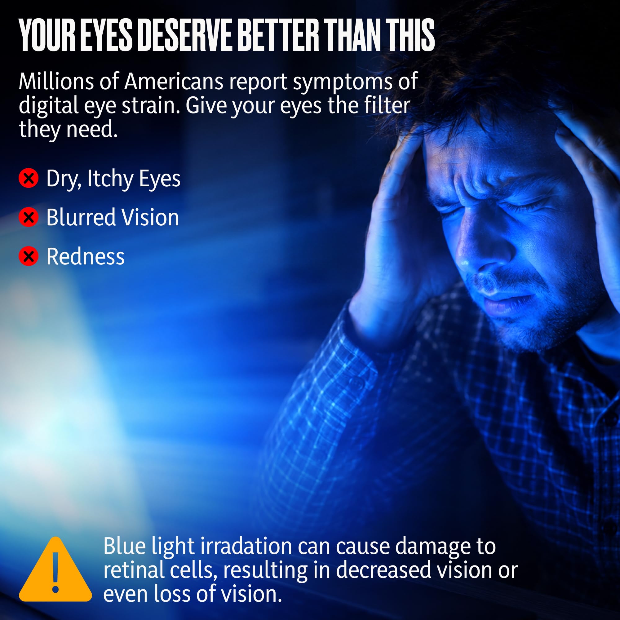 racico Gafas de bloqueo de luz azul para computadora, paquete de 3 lentes de luz azul para hombres y mujeres, lentes de juego transparentes antiBlu-Ray
