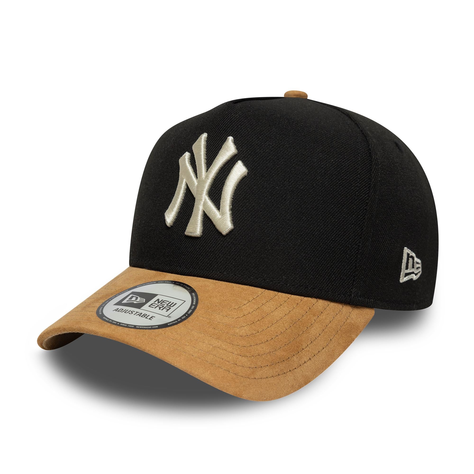 New Era New York Yankees E-Frame Suede Visor Cap Black โ image 1