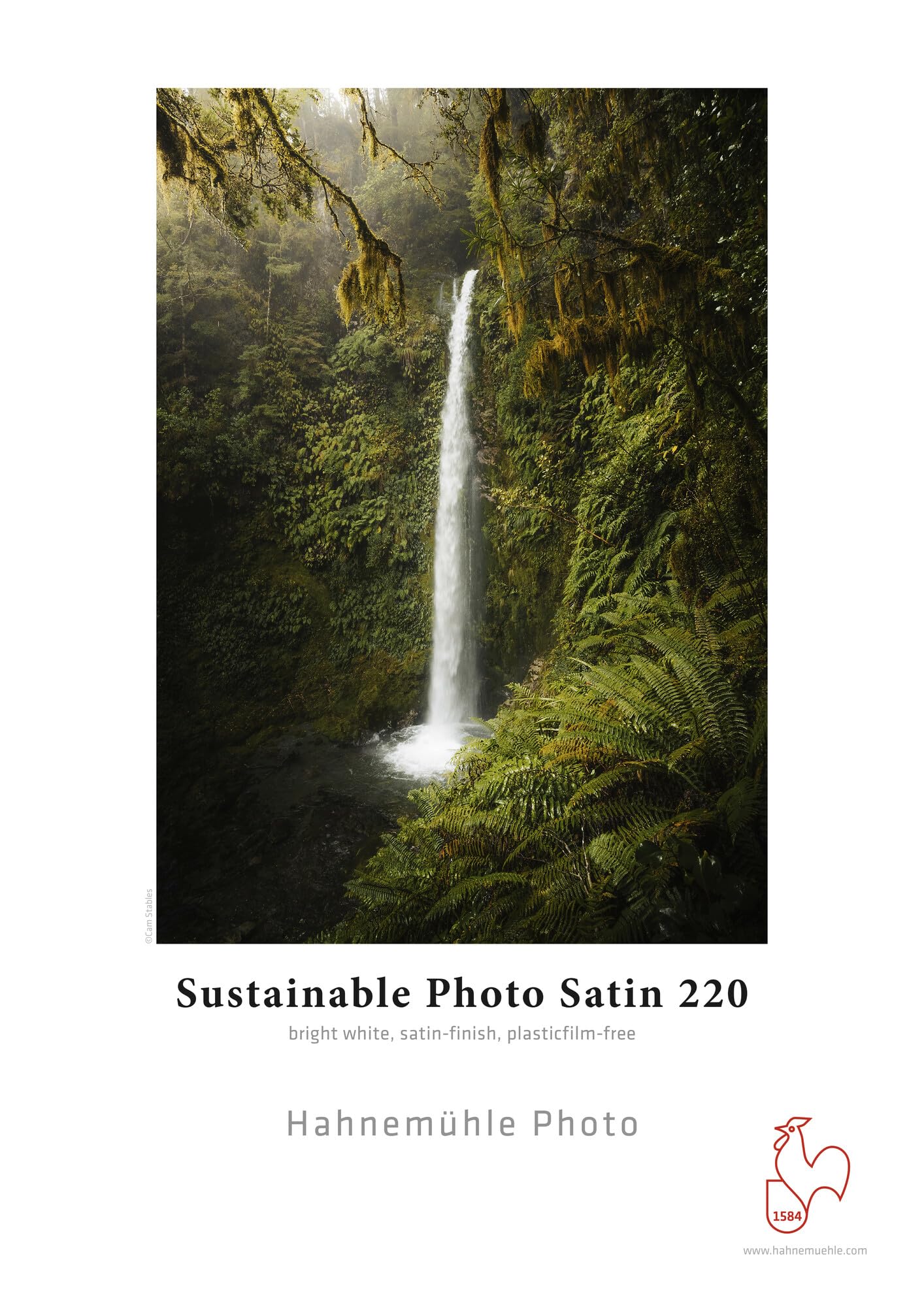 Hahnemühle Sustainable Photo Satin, nachhaltiges Fotopapier, perlglänzend, naturweiß, 220 g/m² (329 x 483 mm)
