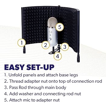 Amazon.com: AUPHONIX PRO Isolation Shield - Microphone
