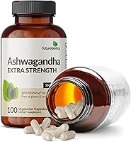 Vista 6 de Futurebiotics Ashwagandha - Soporte extra fuerte para el estrés y el estado de ánimo con BioPerine - Fórmula sin OMG, 100 cápsulas vegetarianas