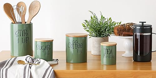 Miniatura 5 de DII Accesorios de cocina Retro Collection, Cerámica, Soporte para utensilios, Alcachofa