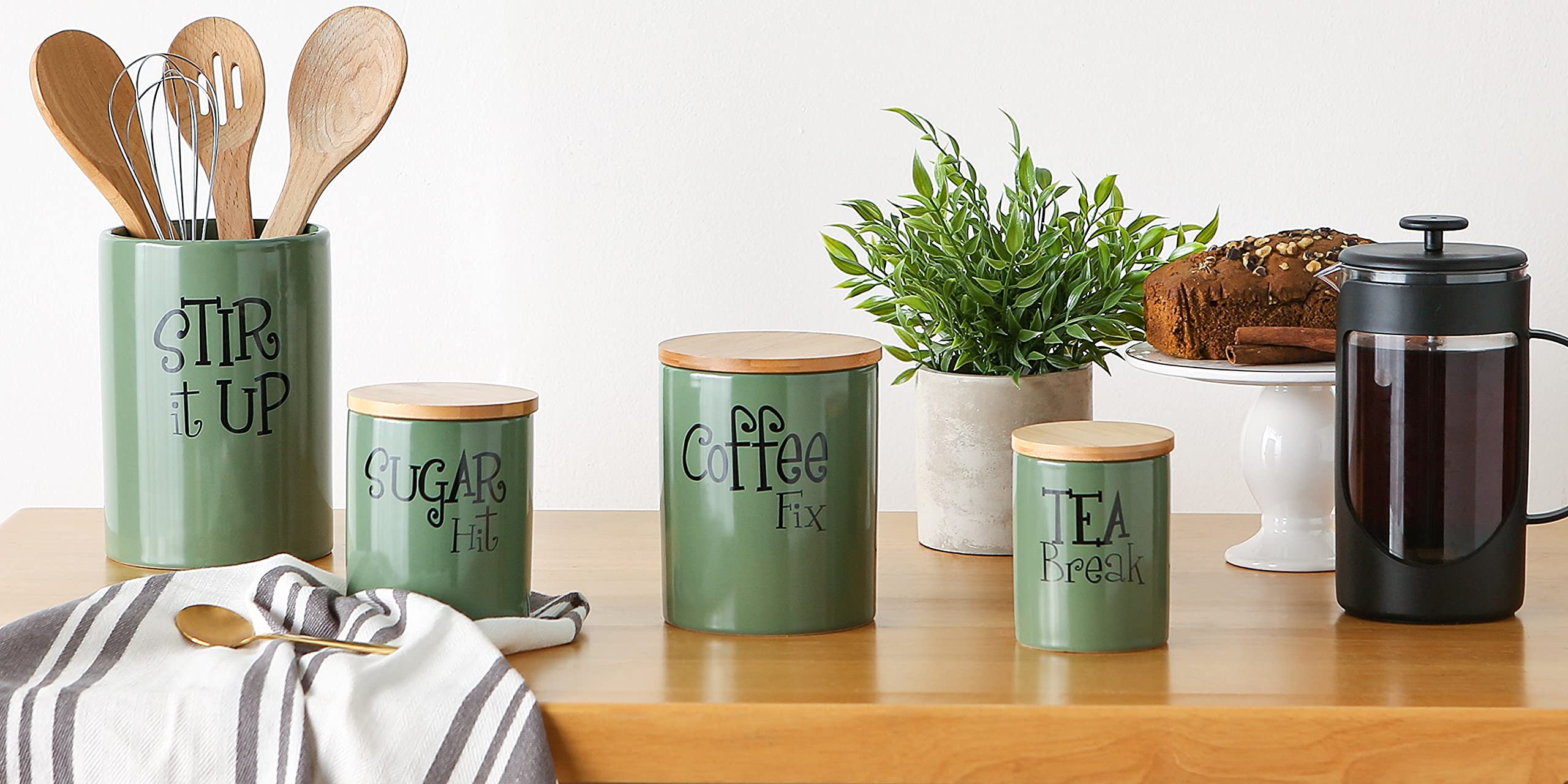 Amazon.com | DII Kitchen Accessories Retro Collection, Ceramics