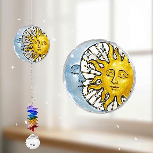 Miniatura 25 de Atrapasoles de adorno de 2 capas – Ojo malvado azul – Regalos de protección de buena suerte – Amuleto protector de cumpleaños para mujeres y hombres