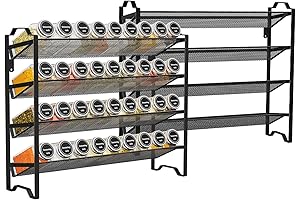 Simple Trending 4 Tier Spice Rack: Maximize Your Kitchen Storage