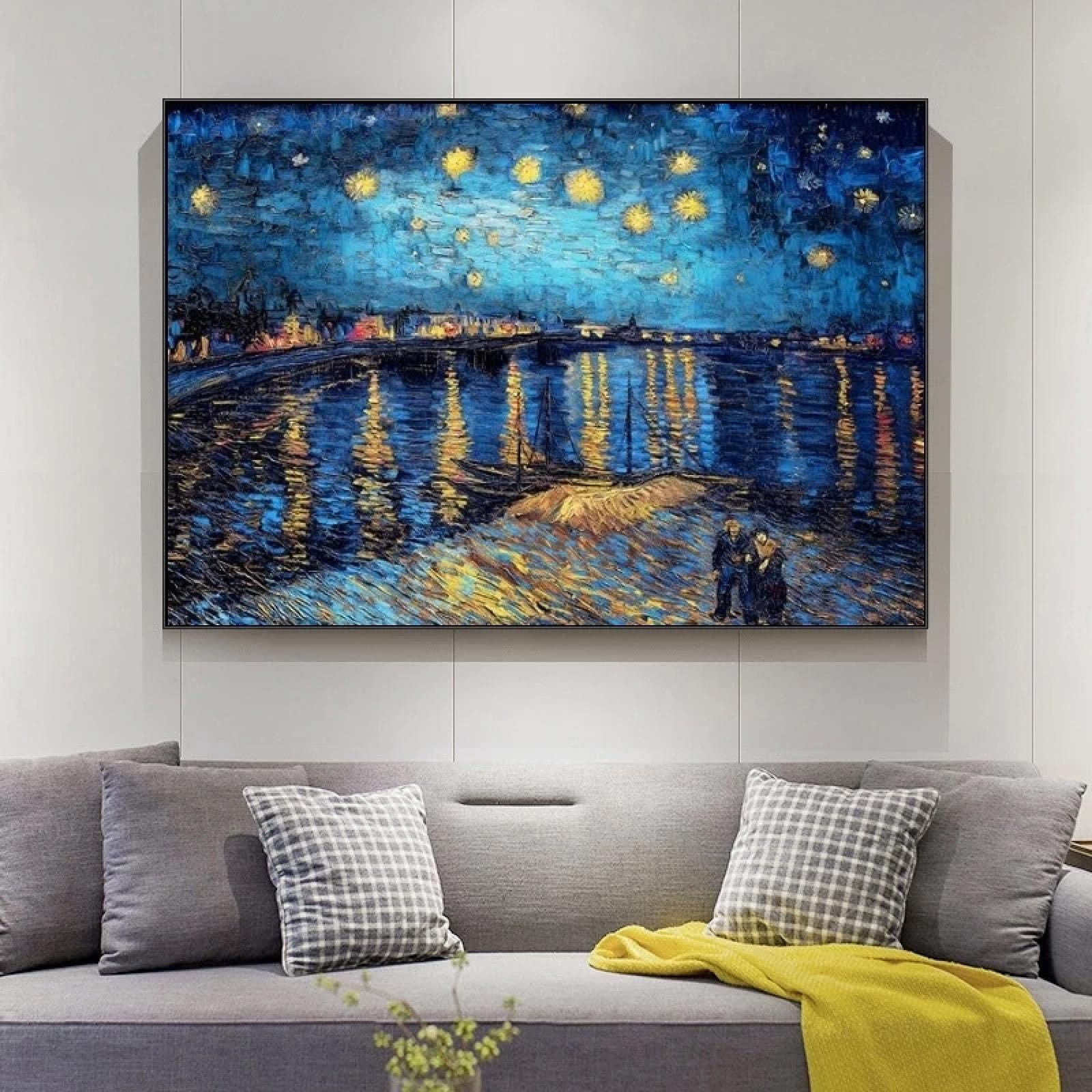 Amazon.co.jp: 有名な絵画星月夜ゴッホ印象派アーティストウォール