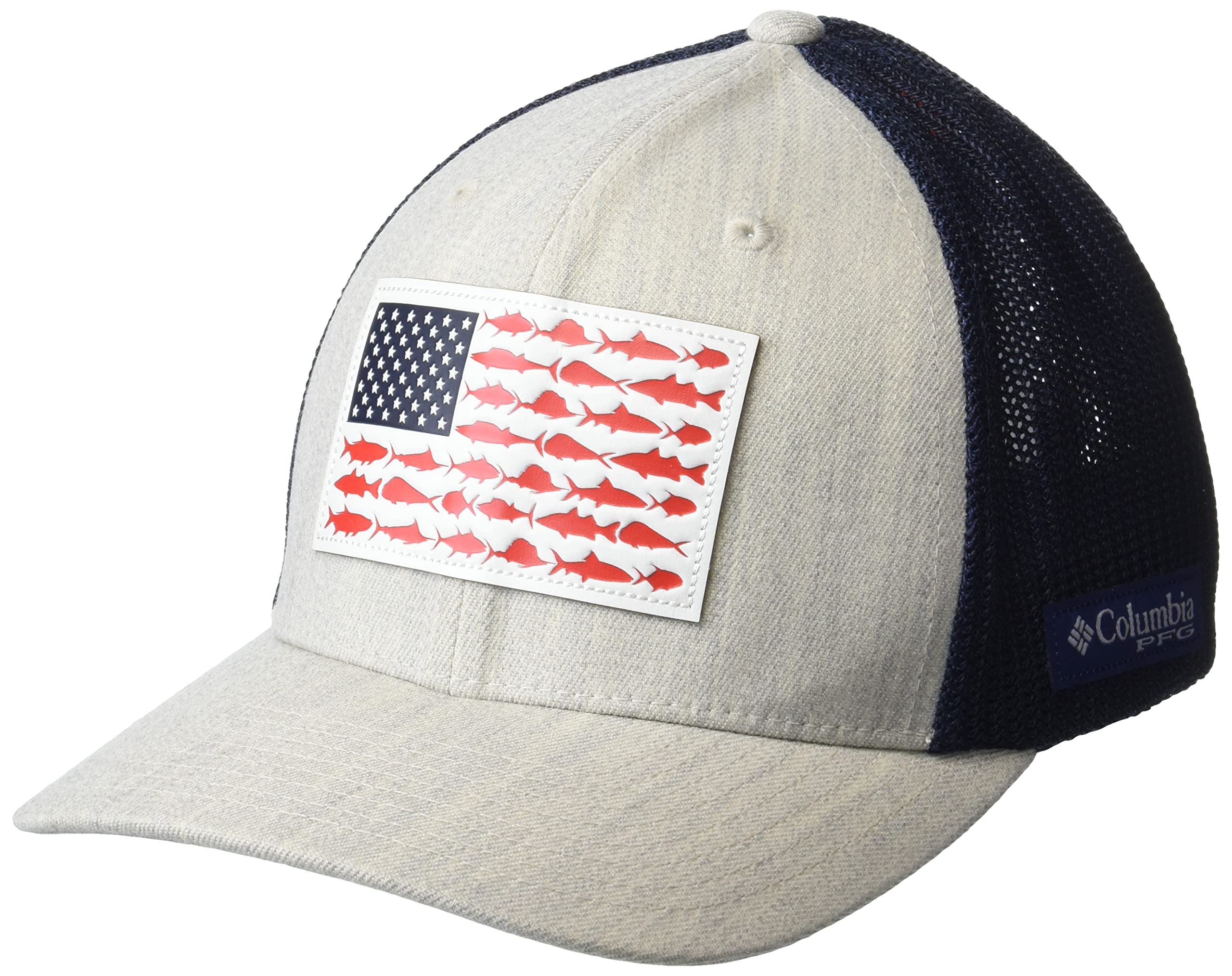 Columbiapfg Leather Fish Flag Mesh Ball Cap Desertcart INDIA