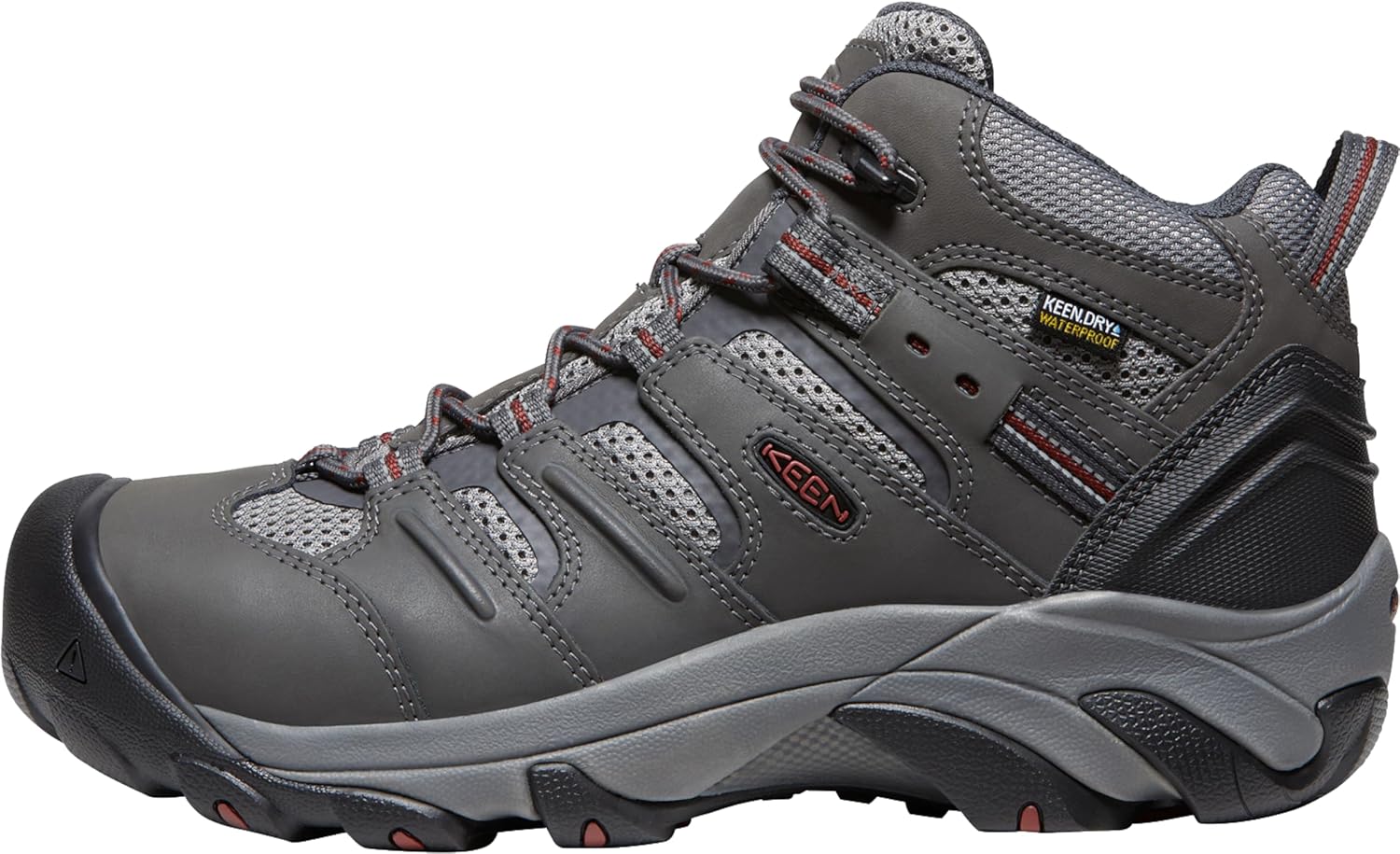 KEEN Utility Men's Lansing Mid Height Steel Toe Waterproof Work Boots