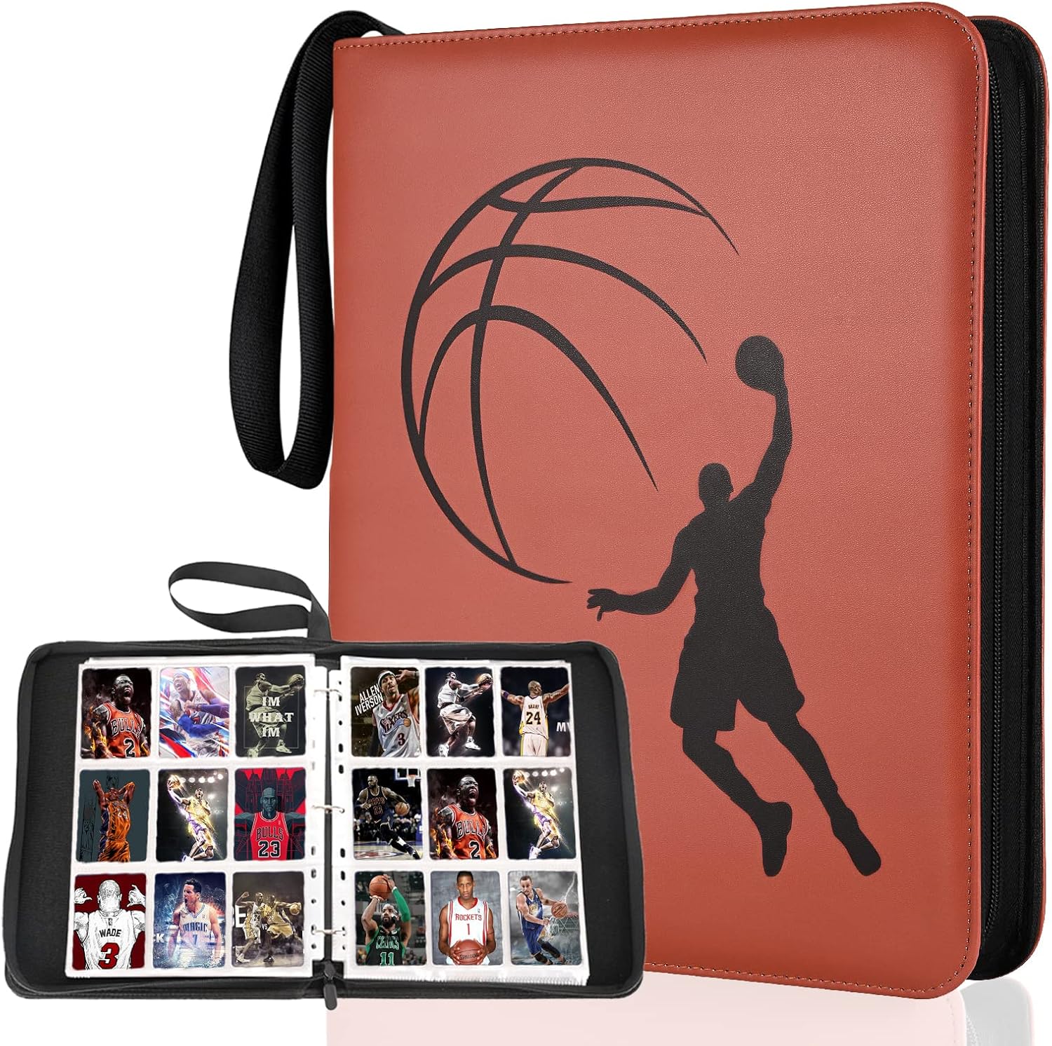 400 Pockets Basketball Card Binder with Sleeves, Laoppoc
