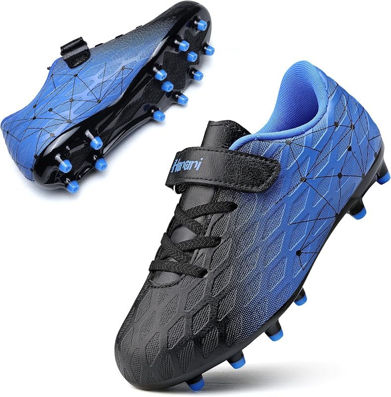 Hanani Zapatos de fútbol para niños Niñas FG/AG Fútbol Atletismo Zapatos deportivos Zapatos de entrenamiento Zapatos para correr Adolescentes Zapatos de fútbol para interiores y exteriores zapatillas para unisex