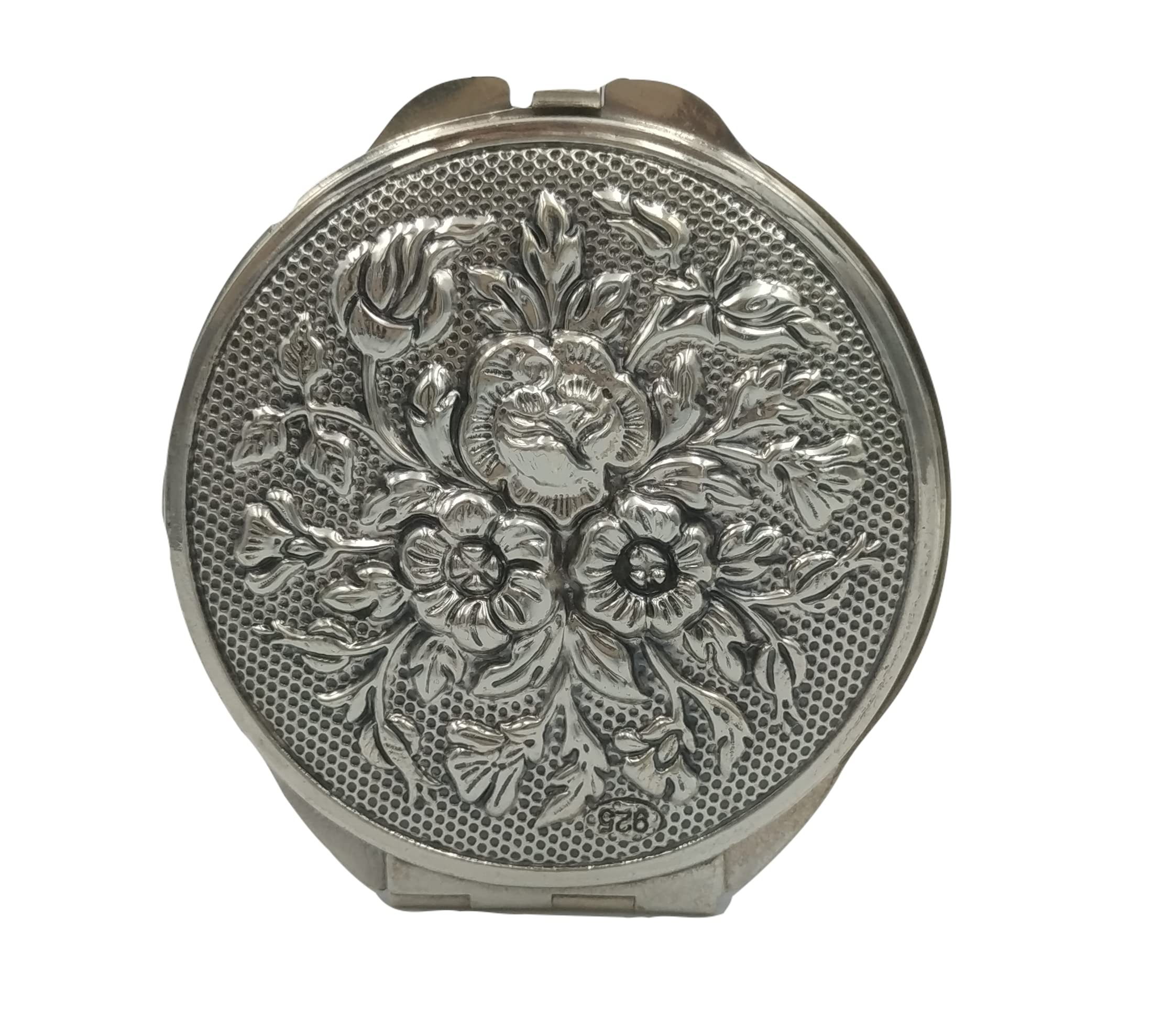 Antique Silver Powder Compact