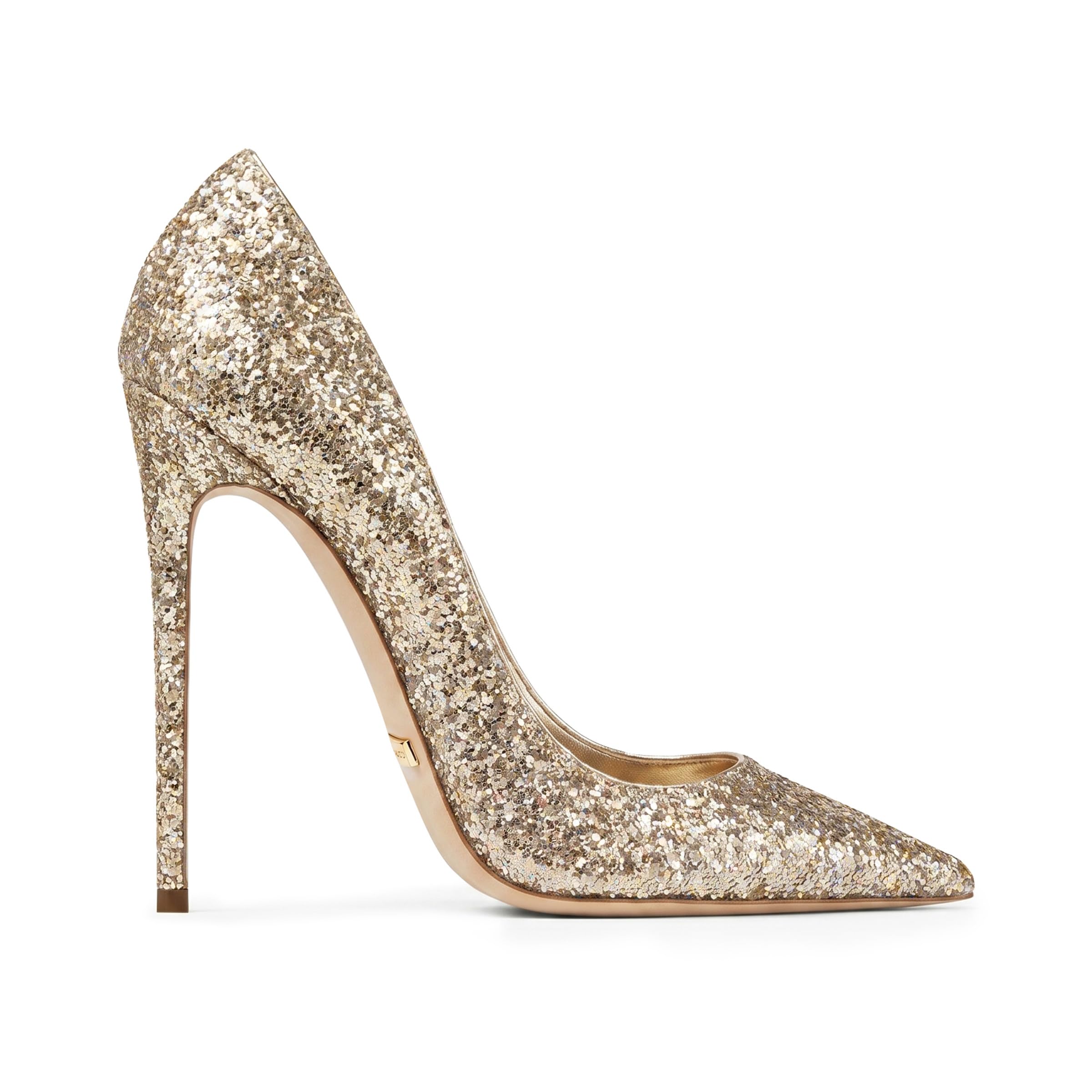 Damen Glitzer High Heels Stiletto Pumps Spitz Hochzeit Funkelnd