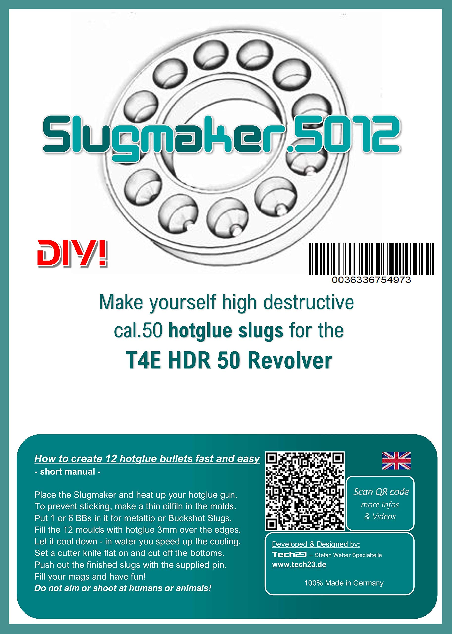 5012 - DIY Geschosse für Umarex HDR50 selber Machen! Rubberballs, Kugeln Cal.50