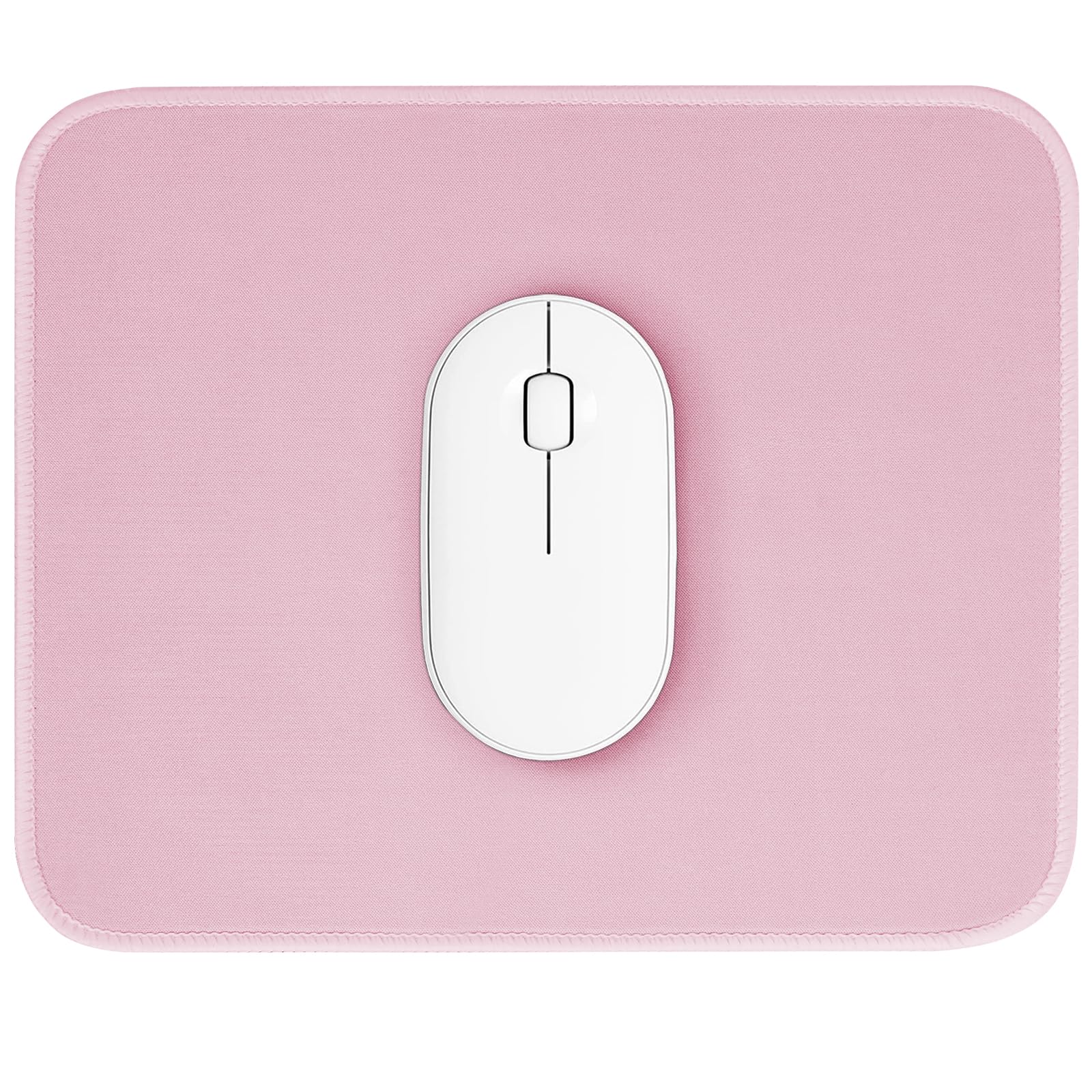 Pink Mouse Pad, Nice and Cute Mouse Pad, Splash-Proof Textured 10.2 x 8.2Inch, Stitched Edge Non-Slip Waterproof Rubber-image-26