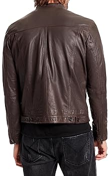 A*ん様 イタリア製　john varvatos レザージャケット　コート　　X JOHNNY WOLF 革ジャン ライダース AVIATOR(アビエーター)ゴート