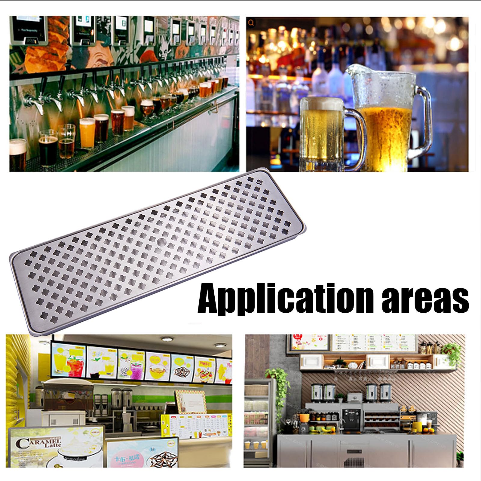 Amazon｜NJDQFA メサ ビールドリップトレイ バー 取り外し可能な蓋 を