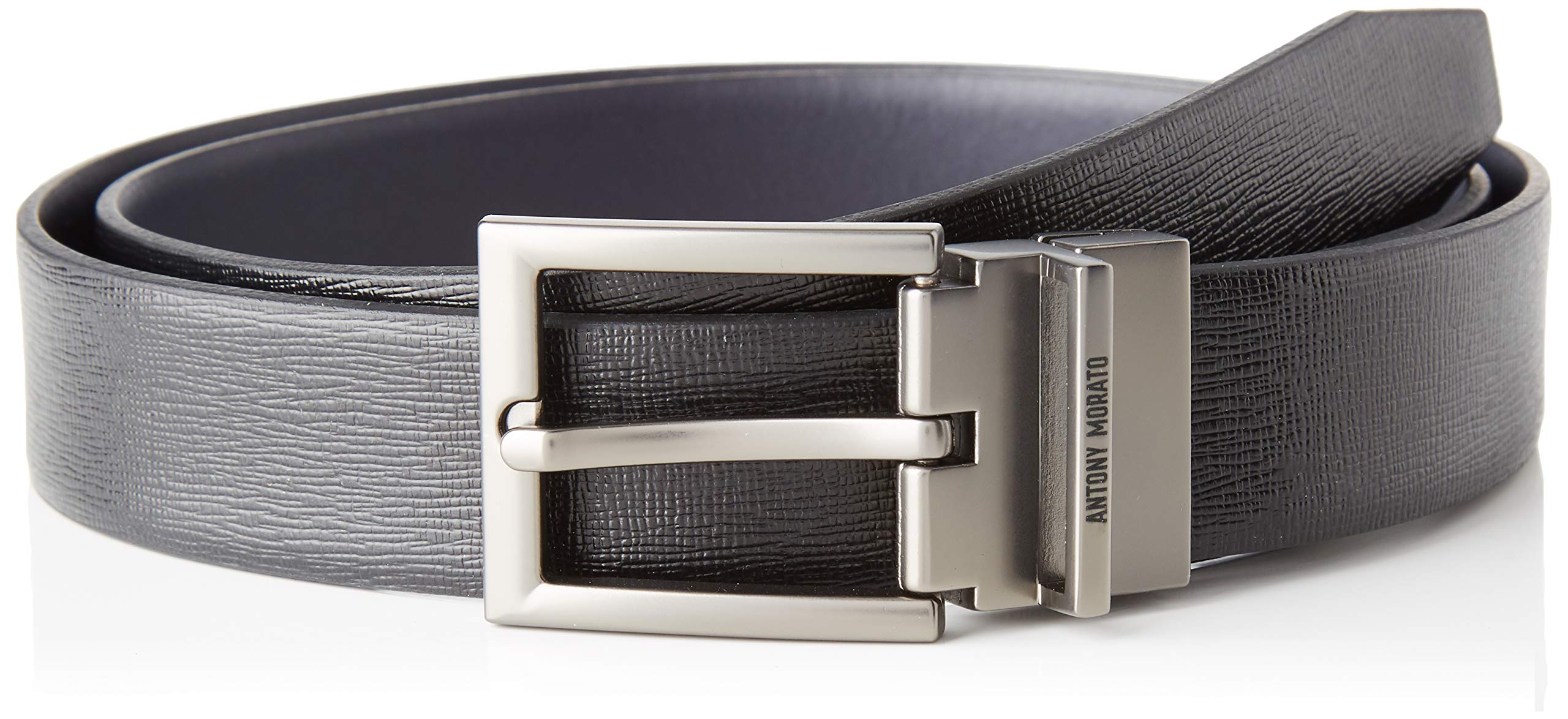 Antony Morato Cintura in Pelle H30 Mm Ceinture, Noir (Nero 9000), No Aplica (Taille Fabricant: Small) Homme