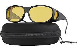 Night Driving Glasses, Anti-Glare Polarized Night Vision Lenses for Safe Driving