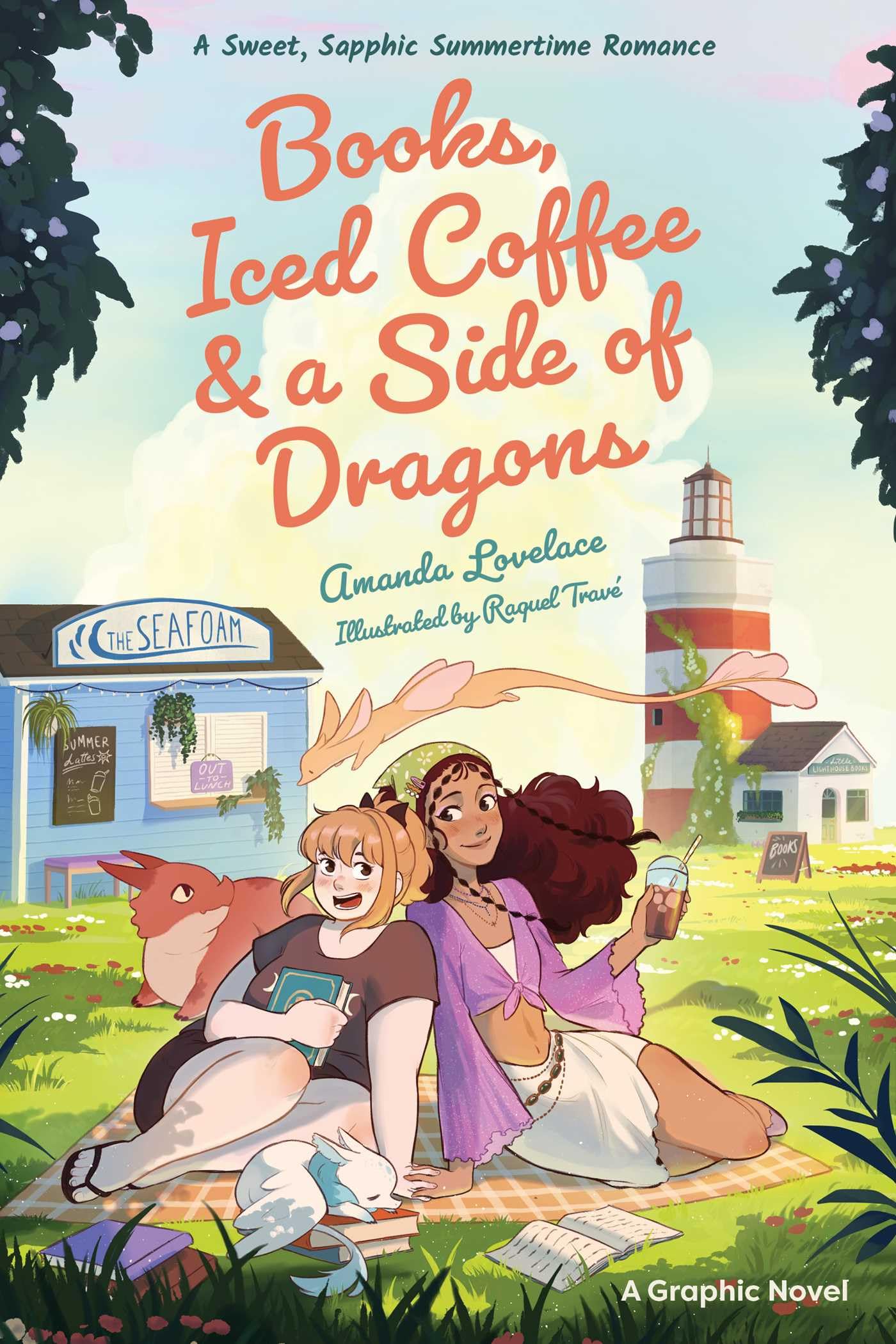 Books, Iced Coffee & a Side of Dragons: A Graphic Novel: A Sweet, Sapphic Summertime Romance (A Sweet Sapphic Romance)