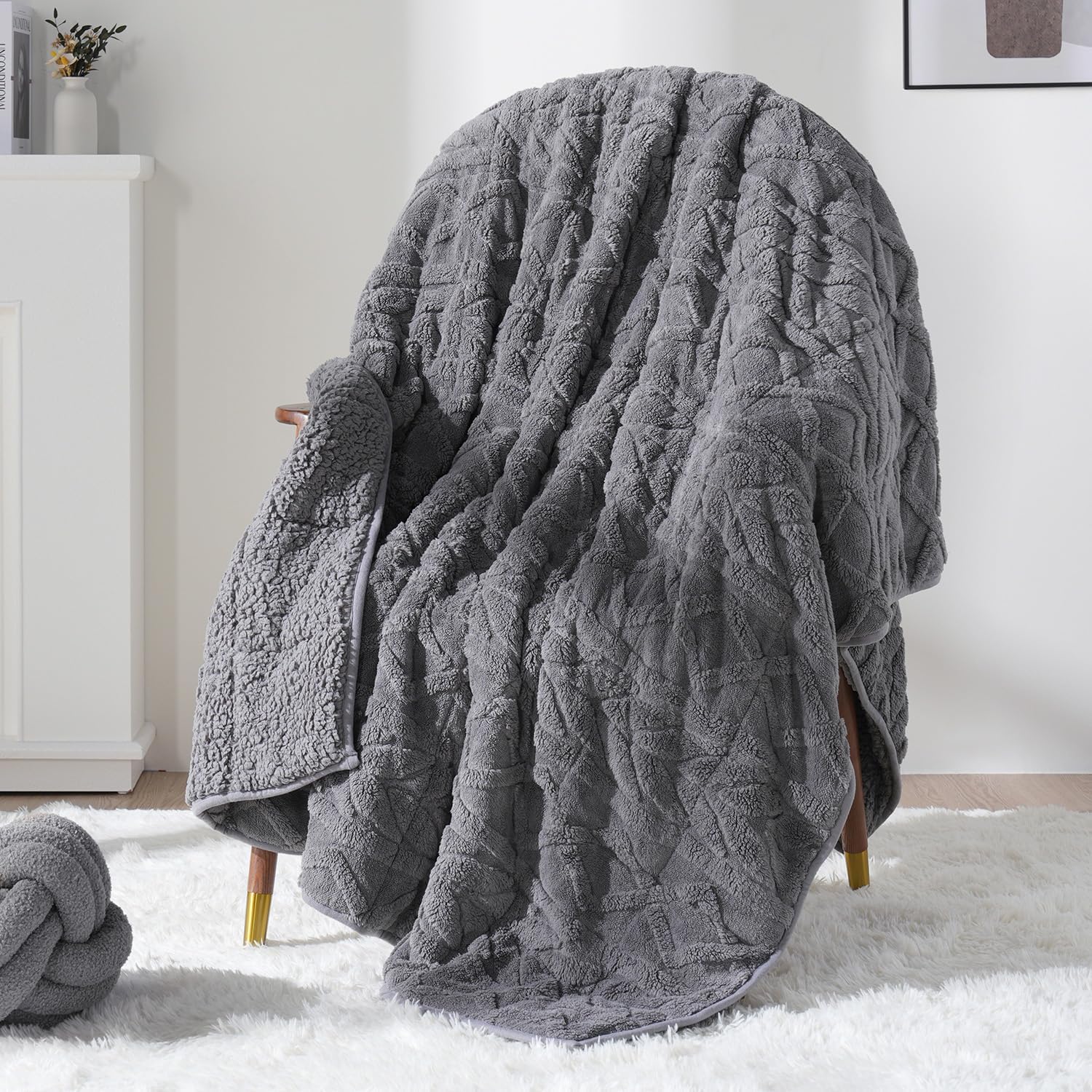 Mr. Sandman Weighted Blankets for Adults, Queen Size 60 x 80 Inches, 15lbs