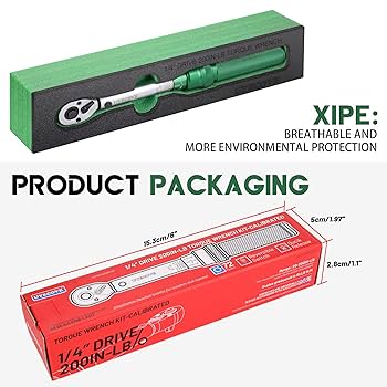 YUページ UYECOVE 1/4-Inch Drive Click Torque Wrench, Bike Torque