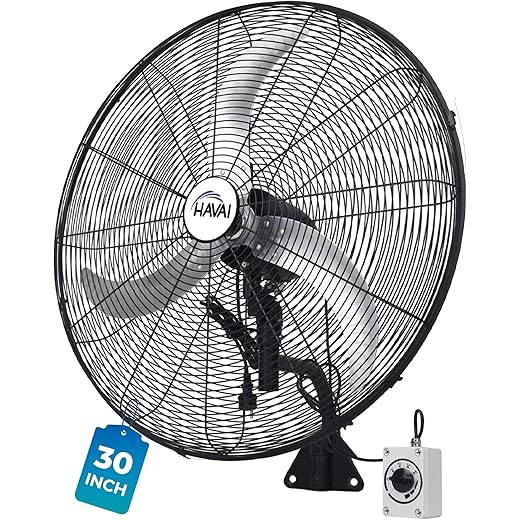 HAVAI 30 BLDC High Speed Wall Mount Fan 3 Blade Design En