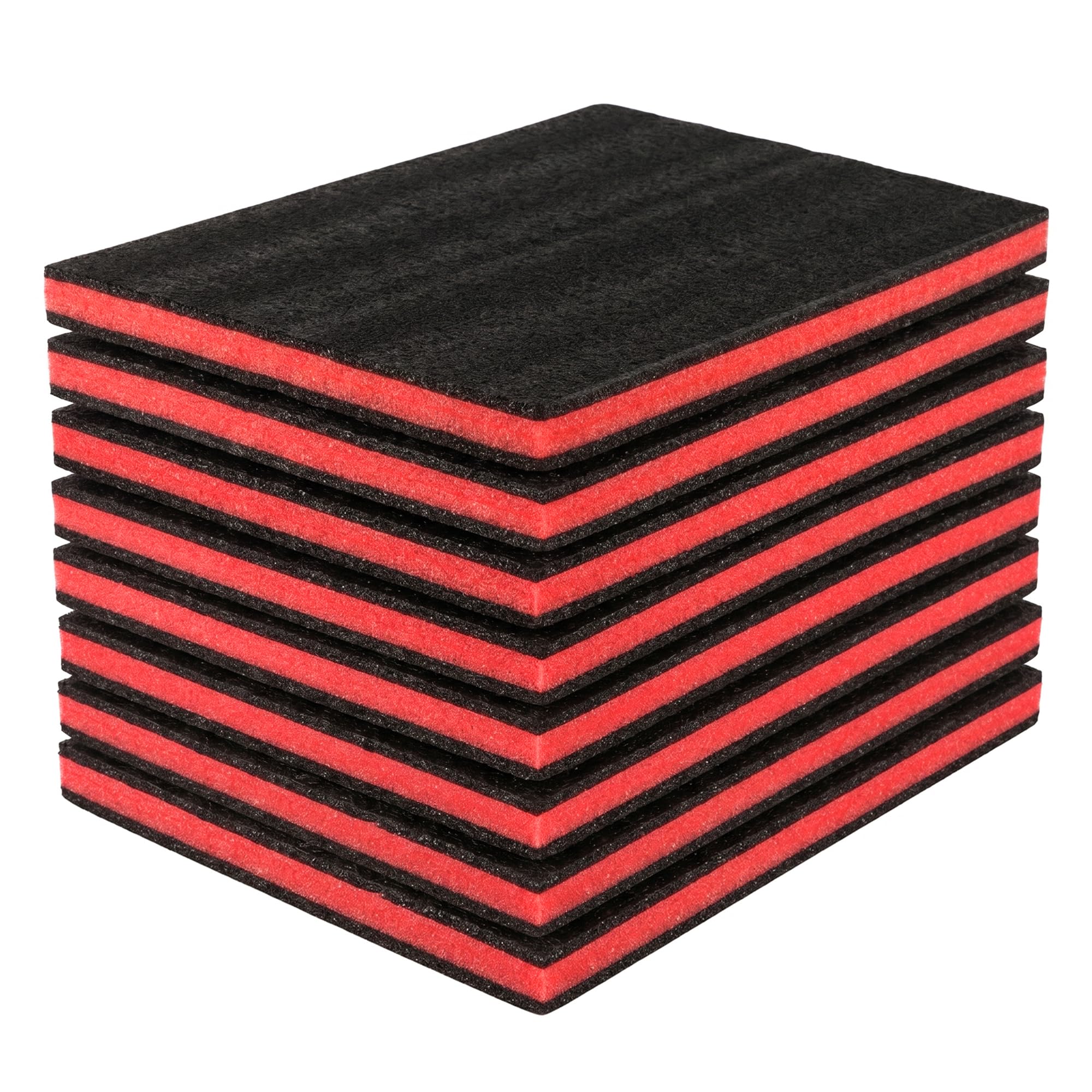 8 Stück Schaumstoffplatte, 40 x 30 x 2,5 cm Schaumstoffeinlage, Schaumstoff Zuschnitt für Verpackungsschutz, Polsterung und Werkzeugkoffer