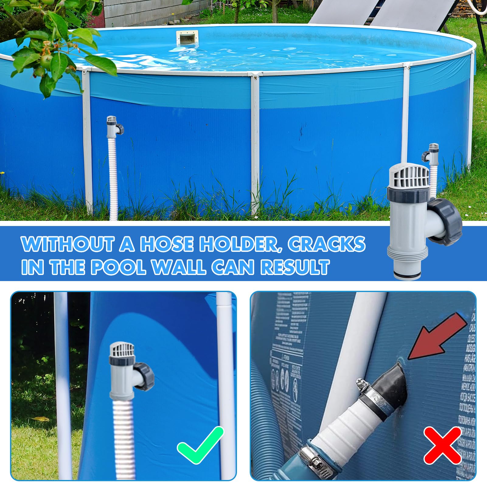 Pool Plunger Ventil Schlauchverbinder, Pool Kolbenventil Pool Ersatzteile,Pool Zubehör für Intex Filterpumpe 28635EG 28633EG,Absperrventil für oberirdische Schwimmbecken und Poolfilterpumpe (2 Stück)