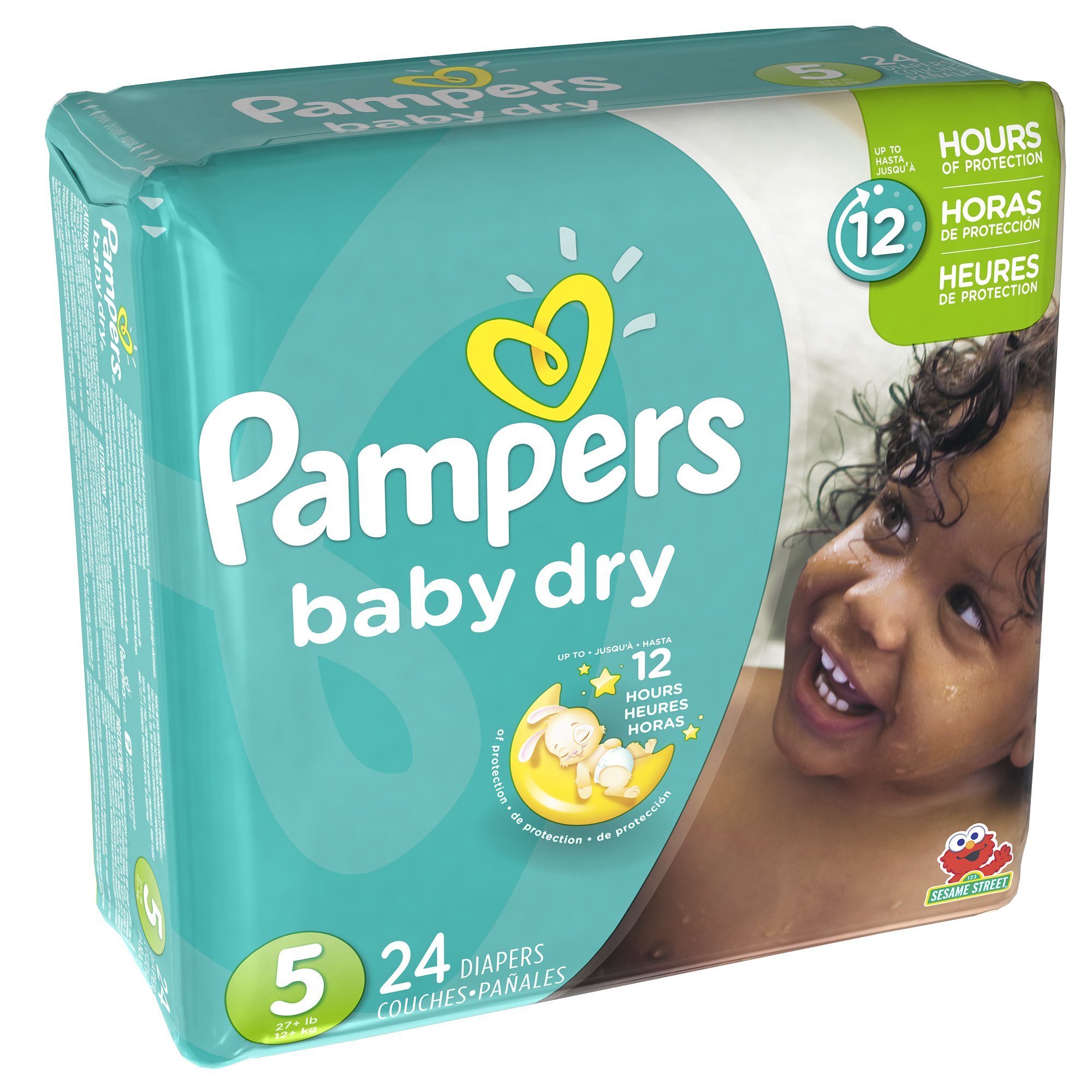 PampersBaby Dry Diapers Size Jumbo Pack, 24 ct