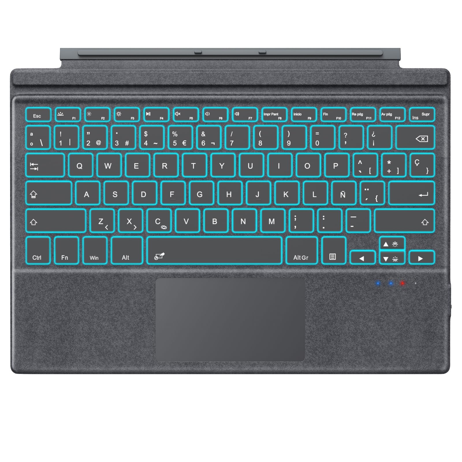 spannello di tastiera moko compatibile surface pro 7 plus wireless