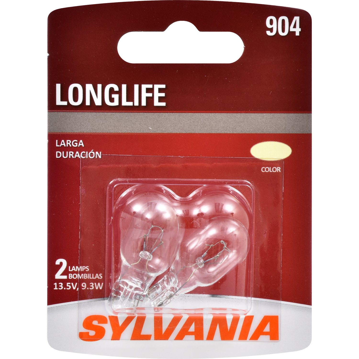 SYLVANIA 904 Long Life Miniature Bulb, (Contains 2 Bulbs)