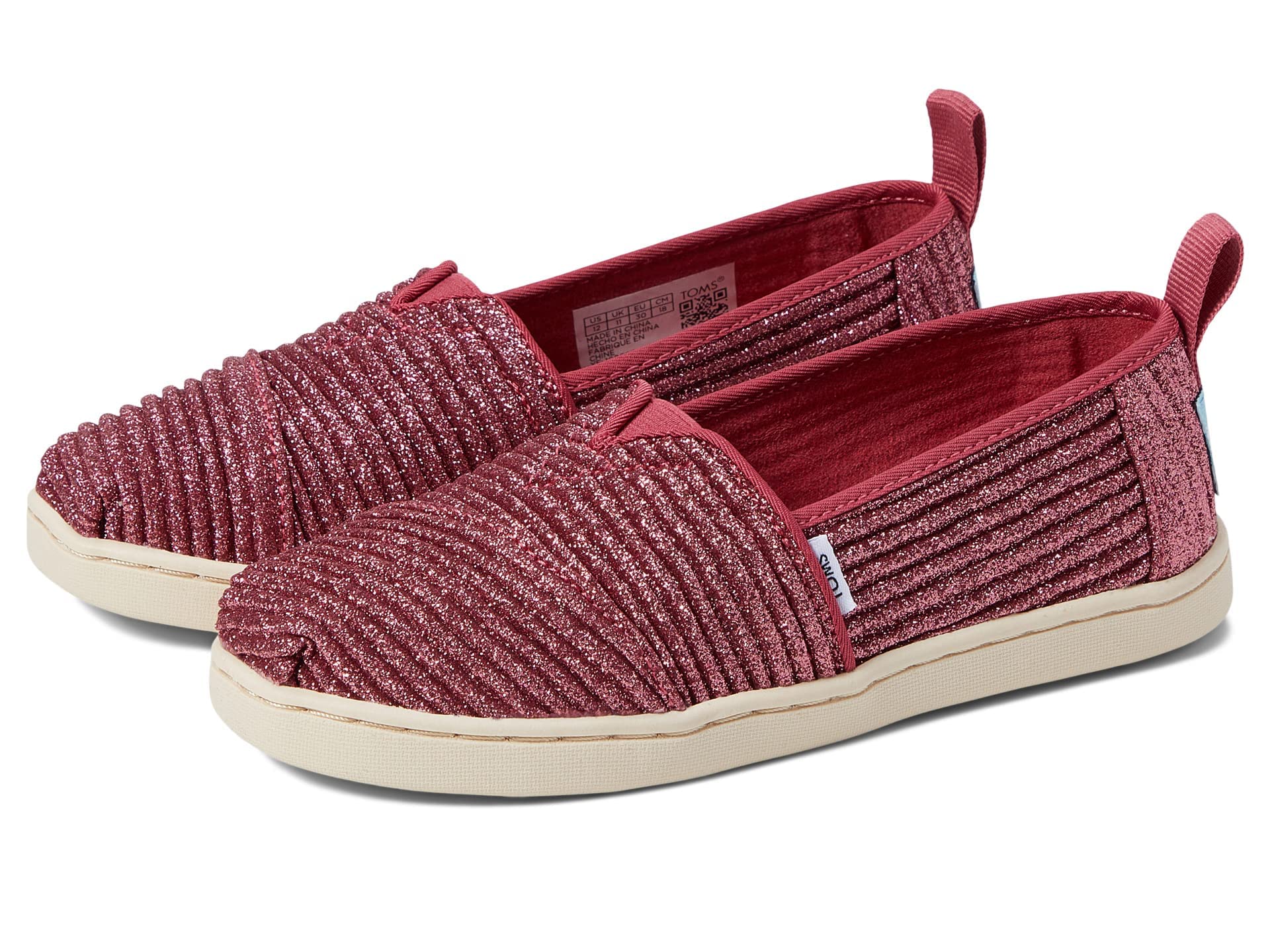 TOMS Glitter Alpargata Mocassin platFille